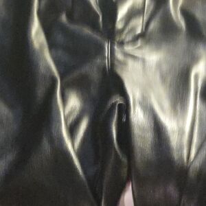 Black Faux Leather Pants